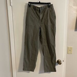 Madewell Workwear Straight Pants Green